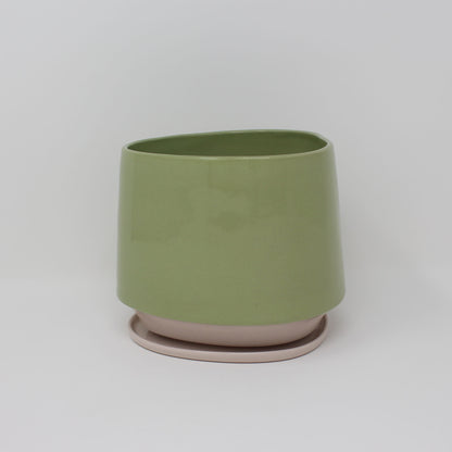 Bottom Curve : Planter and Plate Set