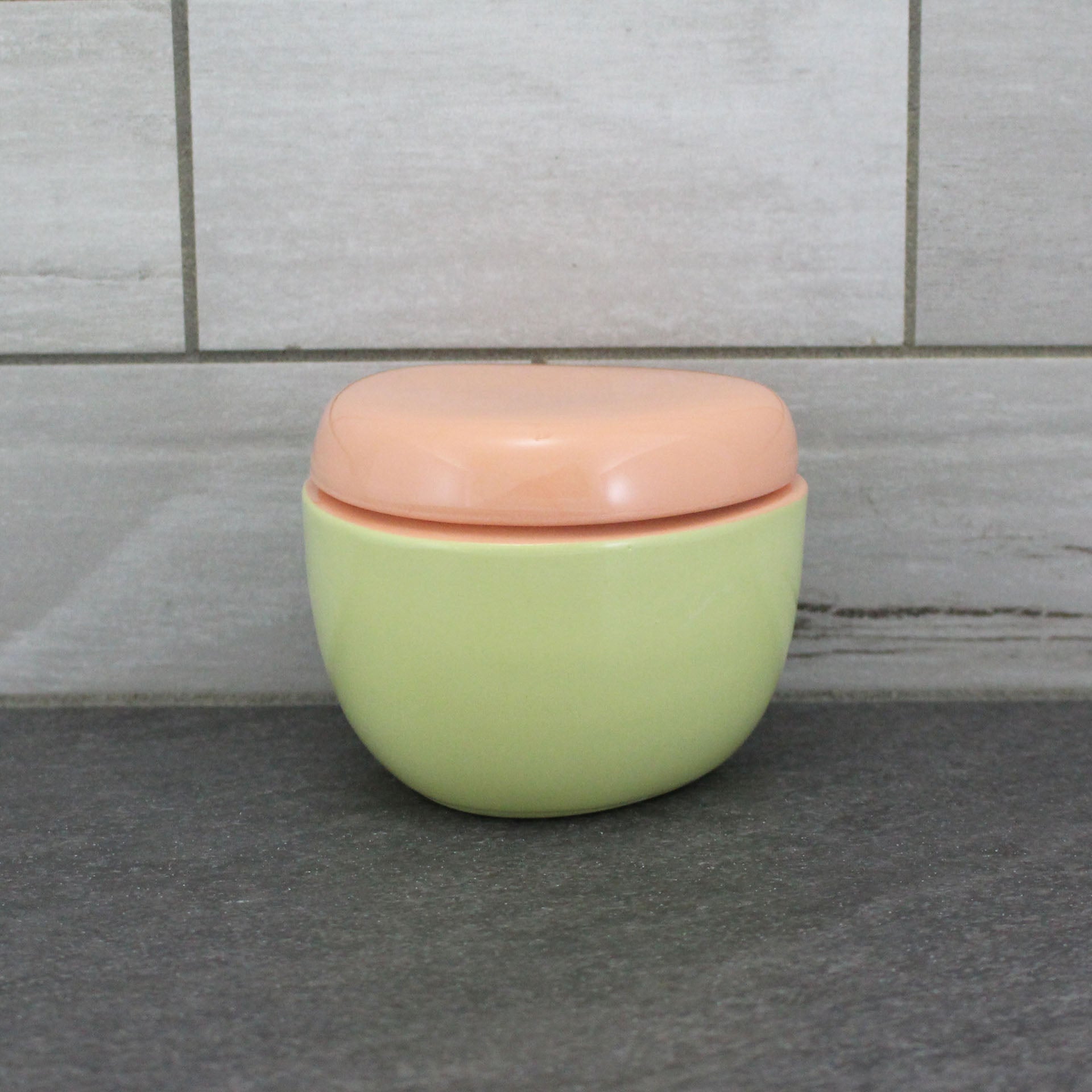 Tupperware Avocado Green Cookie Canister. 